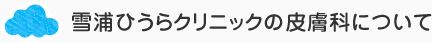 雪浦ひうらクリニックの皮膚科について